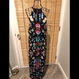 Nicole Miller Halter Maxi Dress, Size Medium